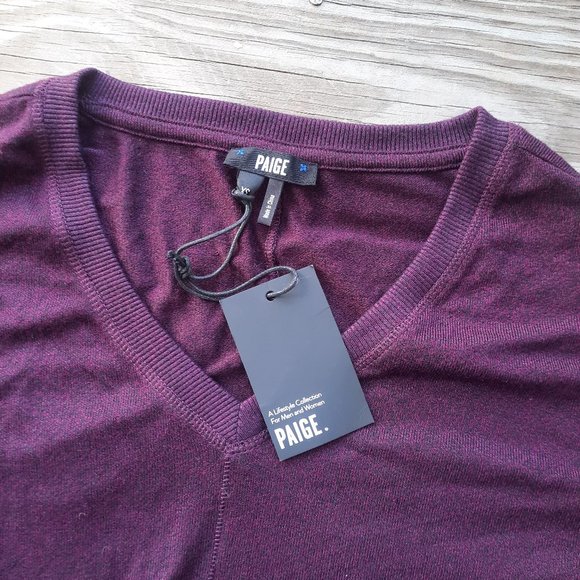 PAIGE Arizona Top in burgundy - Picture 4 of 5